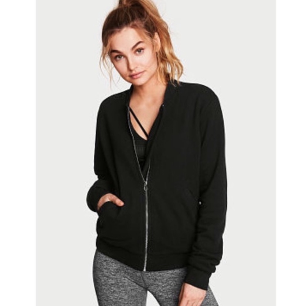 Victoria’s Secret French Terry Bomber Sweater